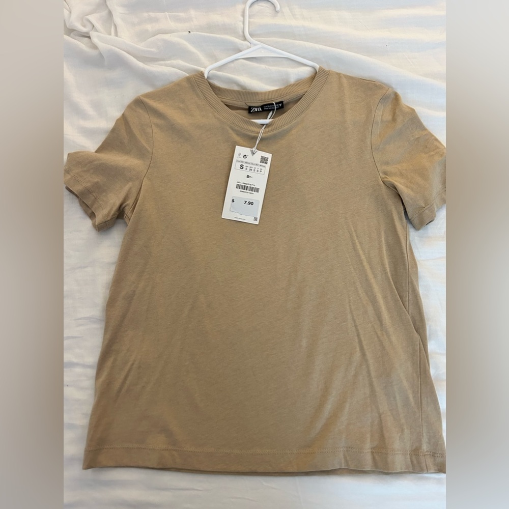 NWT TAN ZARA TEE